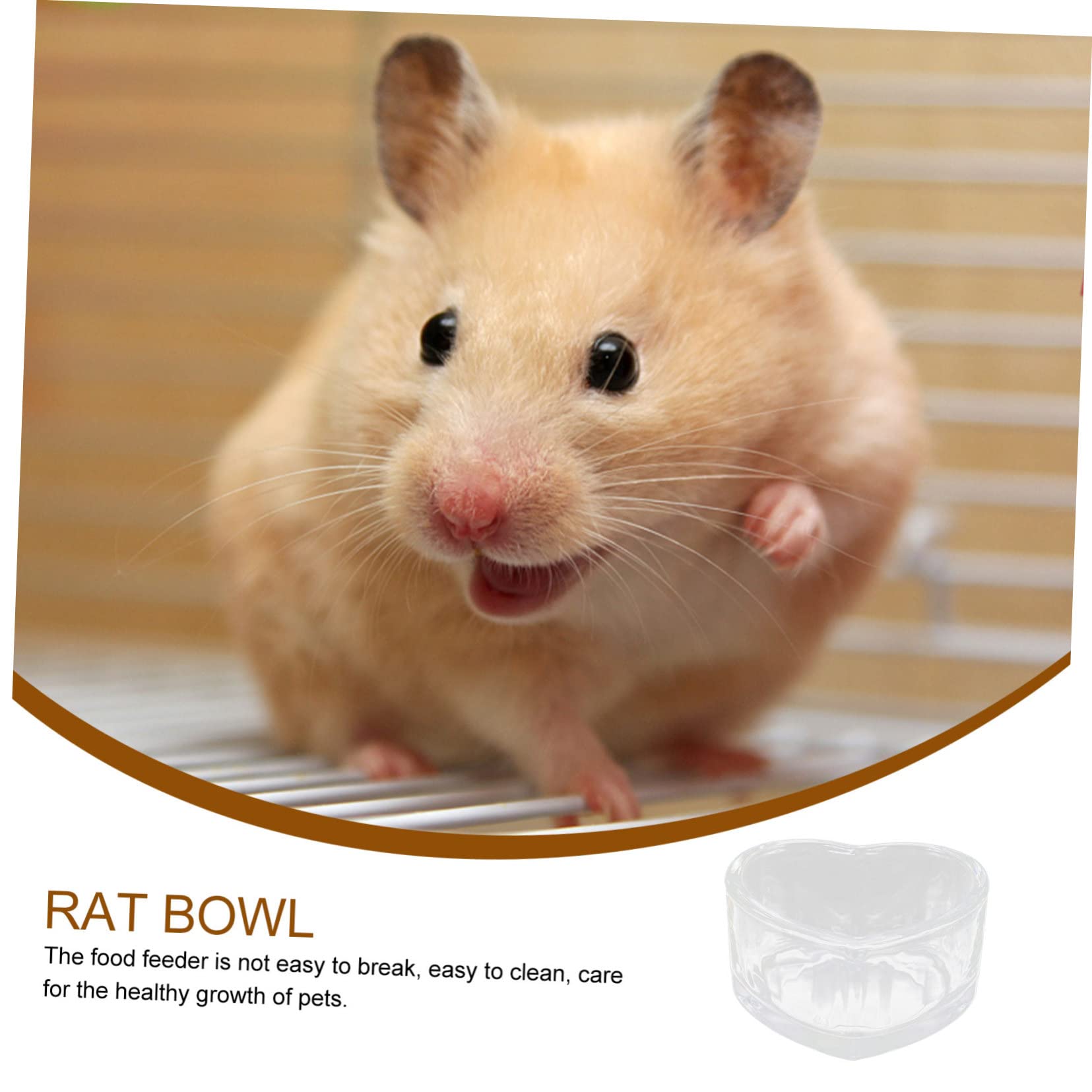 VICASKY 6stücke Transparente Hamsterfutter Und Wasserschalen Abwaschbare rutschfeste Näpfe Für Chinchillas Und Kleintiere Für Haushalt Teiliges