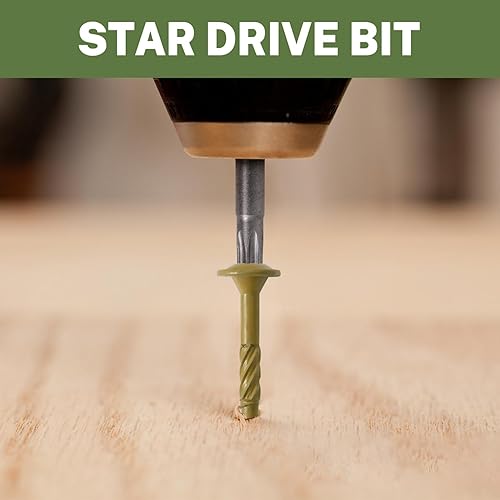 Miniatura 6 de LIONMAX Tornillos de retraso de construcción #14 x 5 pulgadas, 50 tornillos de retraso estructural exterior de 5 pulgadas con cabezal de arandela de