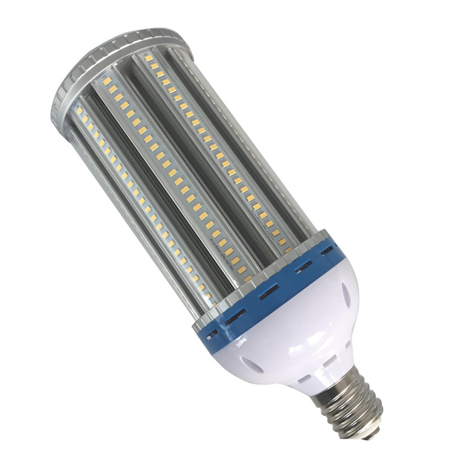 Bombilla LED de maíz regulable de alta potencia, 100 W, con ventilador, luz de 360 ​​grados y cubierta, 3000-6000 K Para iluminación comercial e industrial(Cool White 6000K)