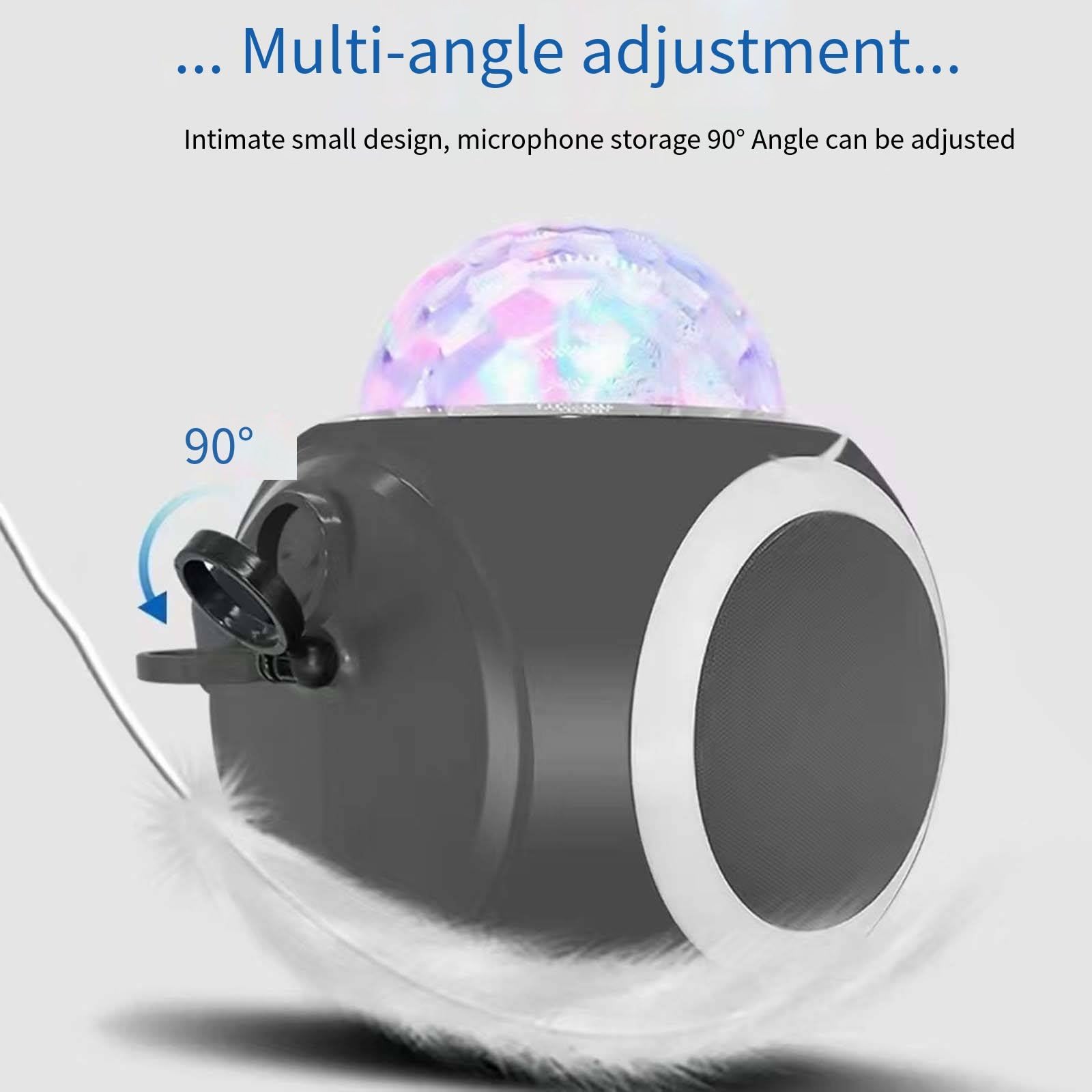 Zestaw do karaoke Domowy bezprzewodowy zestaw głośników Bluetooth Mikrofon audio Efekt świetlny LED typu „wszystko w jednym”.