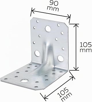 1 x heavy-duty angle bracket with rib.