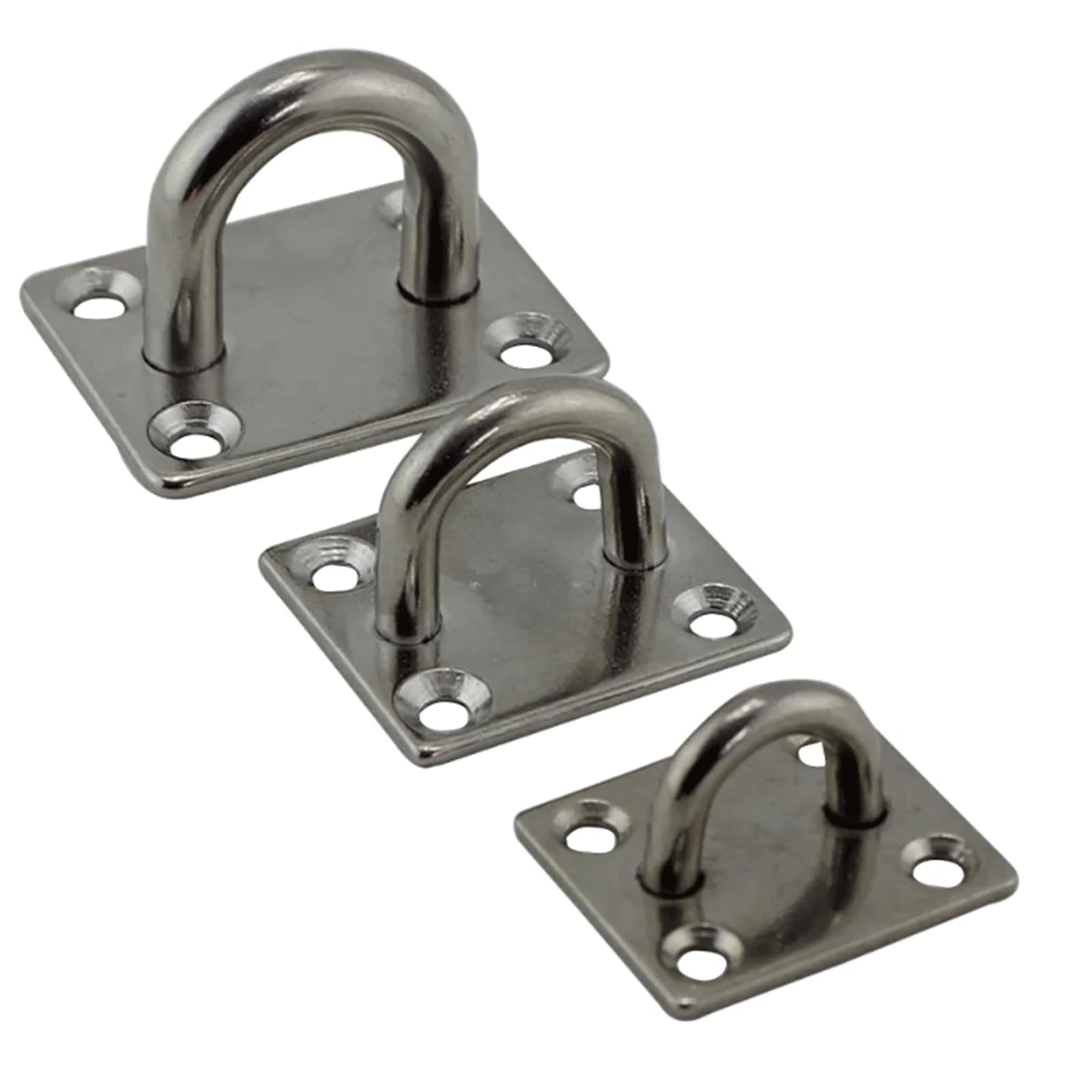 CNfhFRY Eye Hooks， Hook Stainless Steel Heavy Duty Swing Hooks Hanging Accessory with 5 Fixed Holes Ceiling Mount Anchor