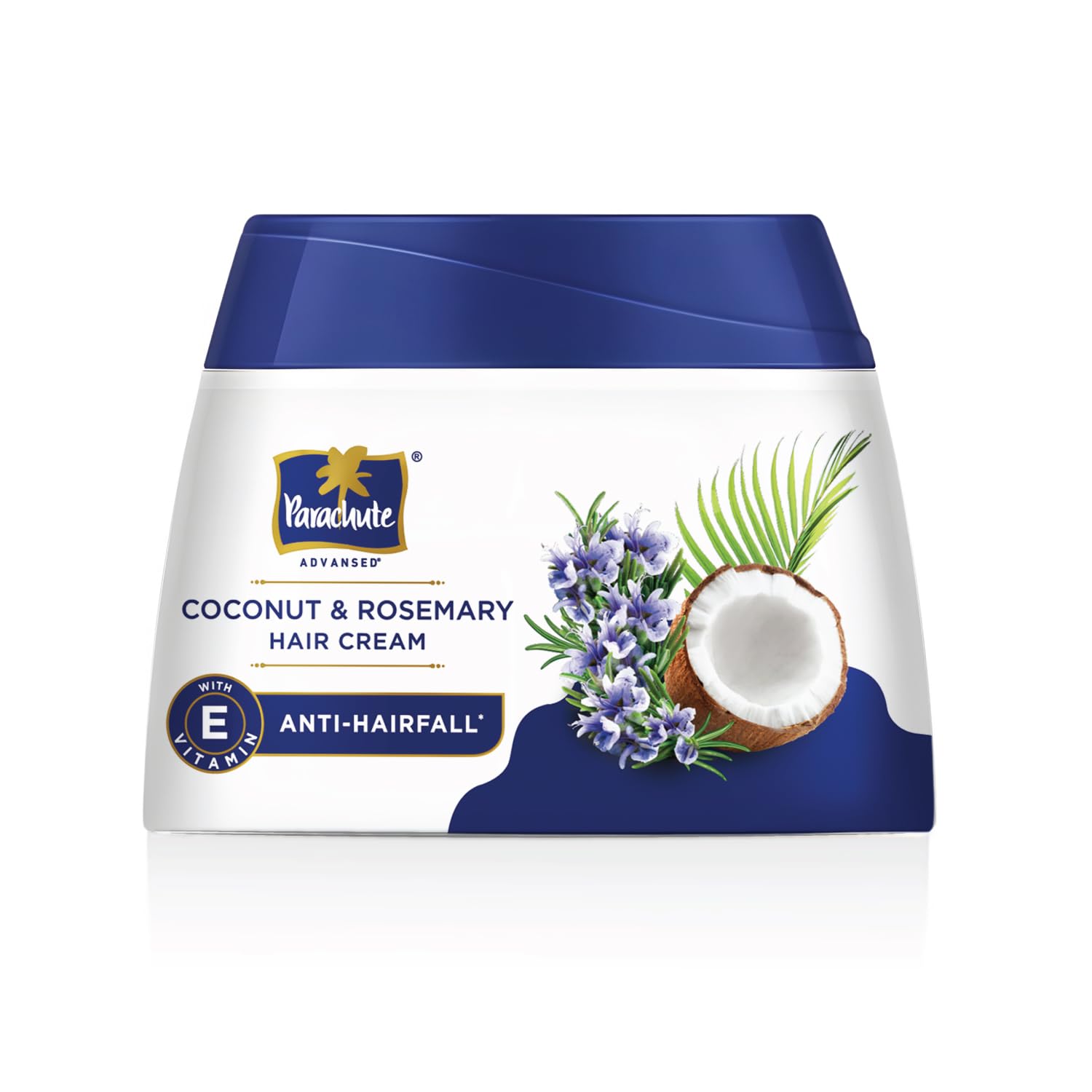 Parachute Advanced Coconut & Rosemary Hair Cream 210ml | Anti – HairFall | 10X Breakage Reduction | 2X Smoother, Softer | For Men & Women