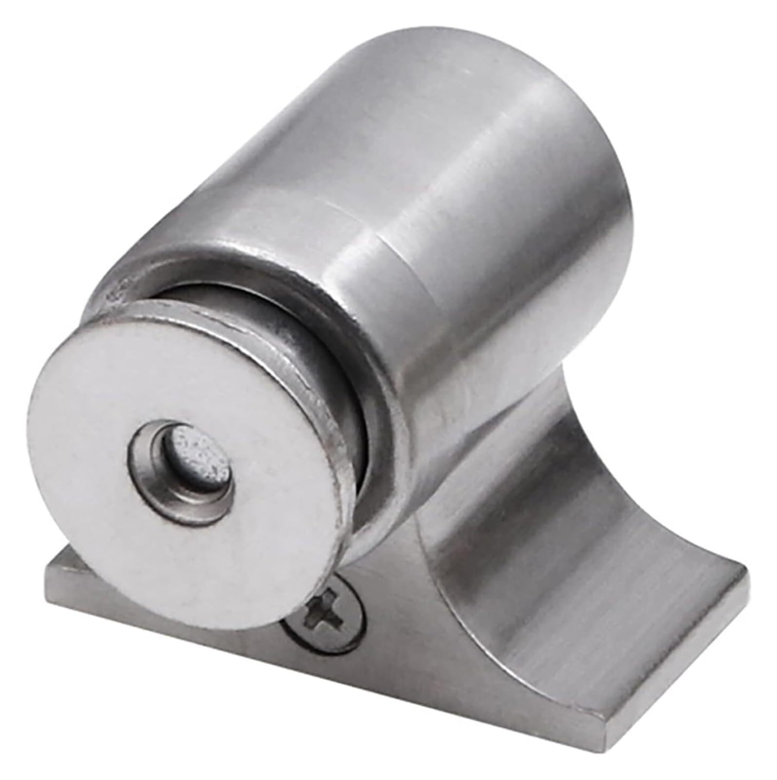 Cvbgnjm Brushed Silver Door Stop,Stainless Steel Magnetic Stopper - Invisible Floor For Bathroom & Wall Ion(Brushed Silver)