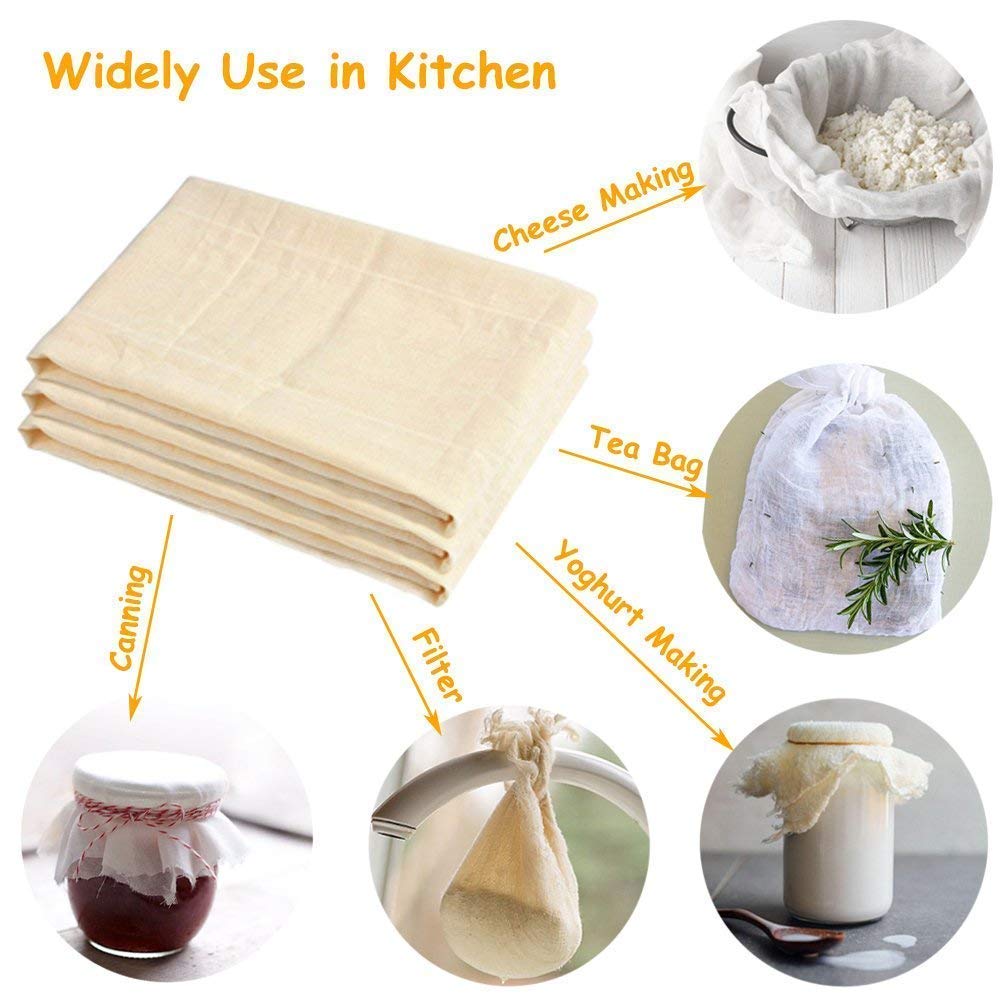 NatureHerbs Cotton Cheese Making Cloth, 1x1m, Off-white - Image 3 thumbnail