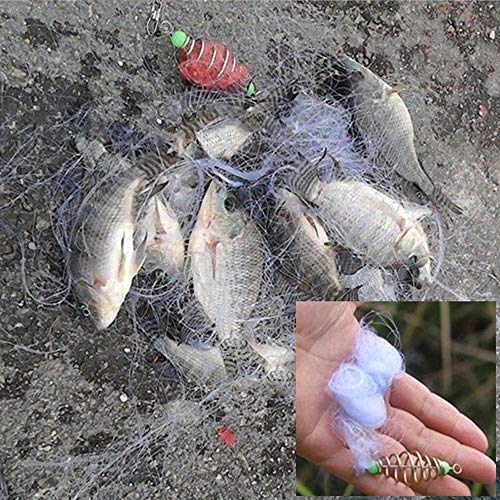 image for Cibee 2PC Fishing Net 5 Mesh/7 Mesh/9 Mesh/11 Mesh/13 Mesh, New Fishin