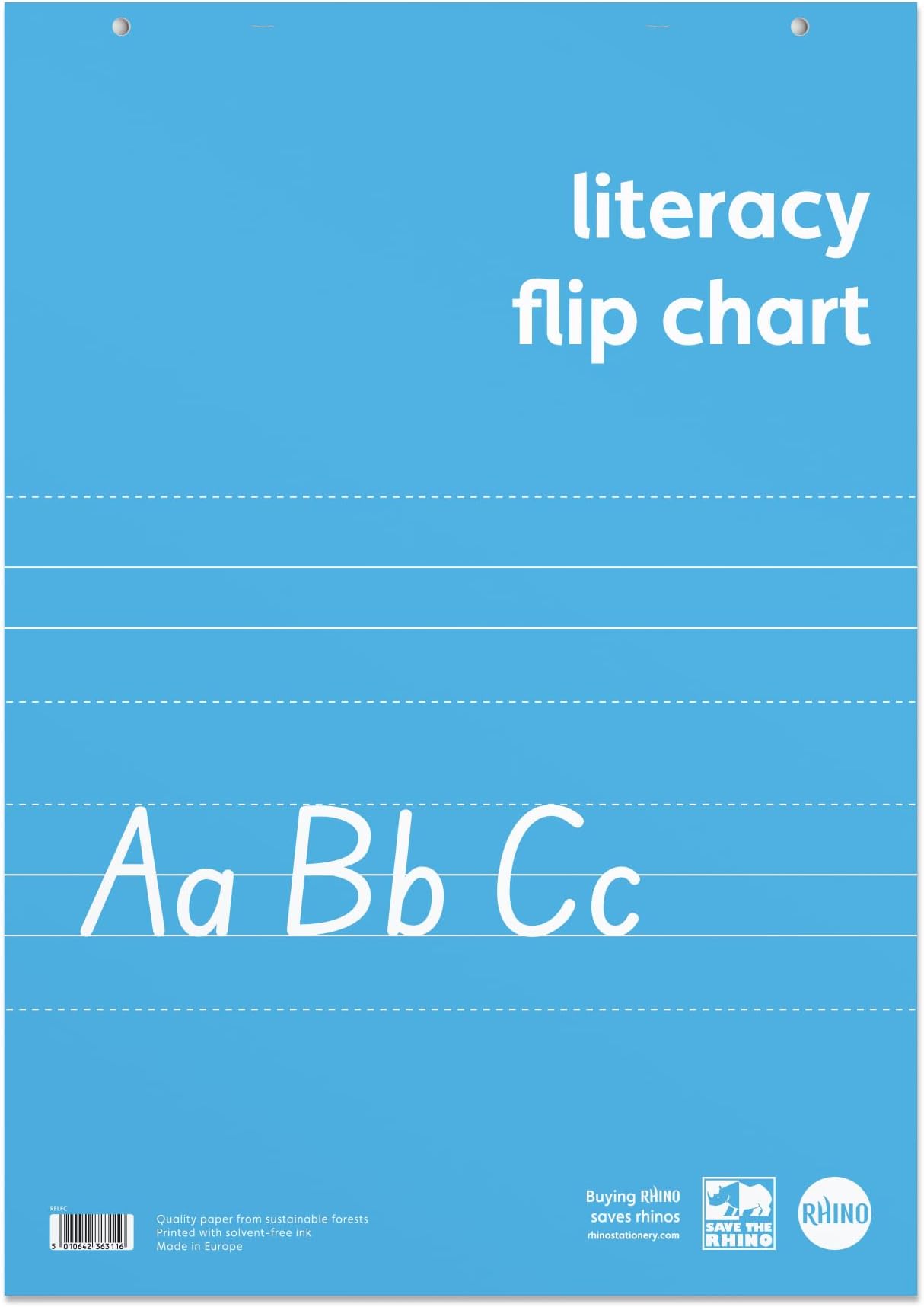 Rhino A1 Flip Chart Paper Pad, 60-Page/Lined Paper Pad, 1-Pack, 30 Leaf, Office & School Stationery Supplies