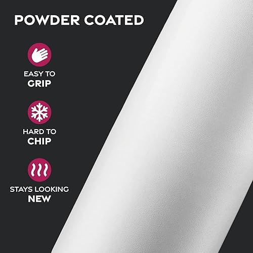 Miniatura 7 de Botellas de agua de acero inoxidable con triple aislamiento con pajilla, botellas de agua reutilizables aisladas de 25 onzas con 3 tapas, botella de