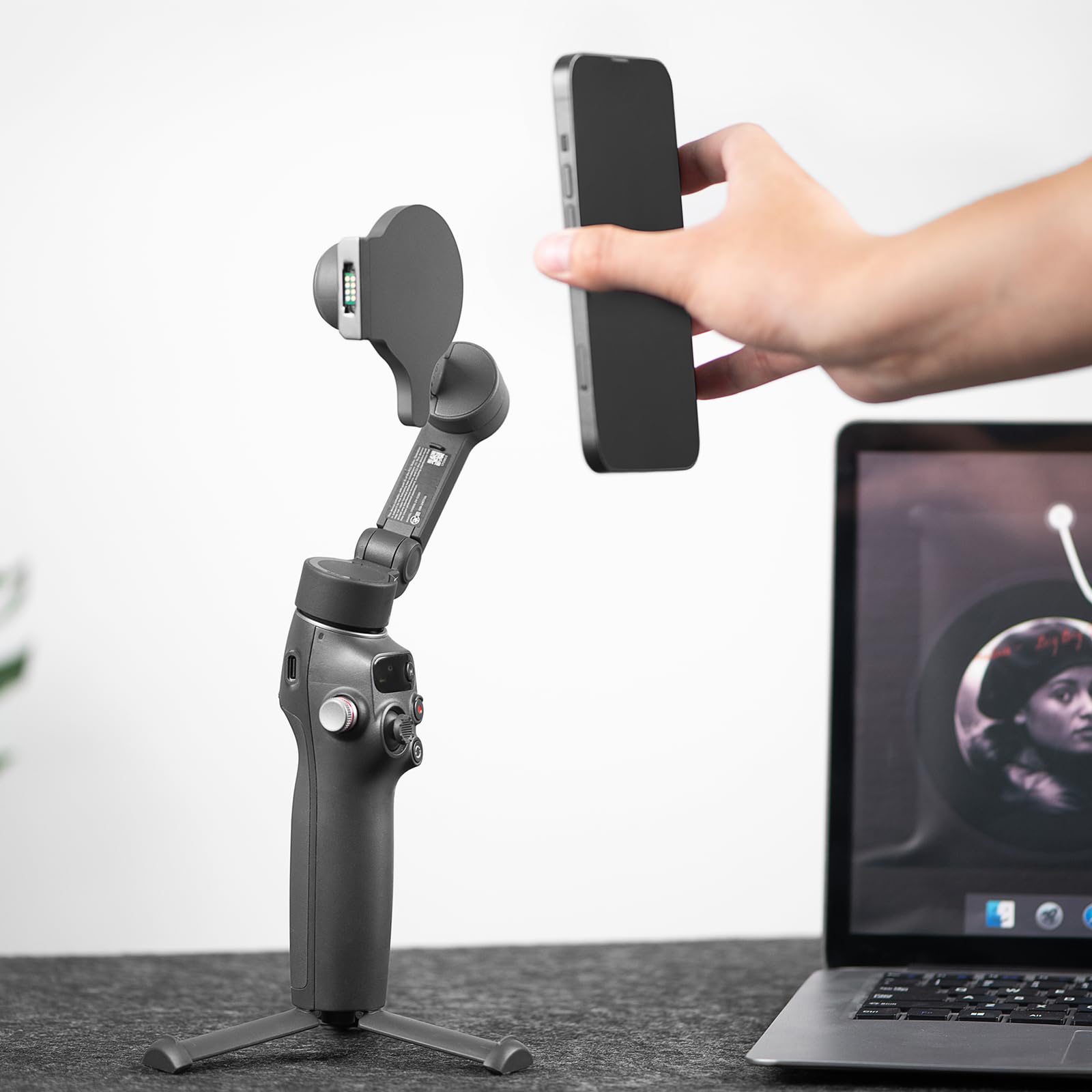 Magnetische Ring-Halterung für DJI Osmo Mobile 8P / 8 / 7P / 7 Smartphone Gimbal, Starke Saug Multifunctional Tracking Module Gen 1 (Nicht Gen 2) Adapter für DJI OM 8/7P/7 Stabilisator, Mobile Zubehör