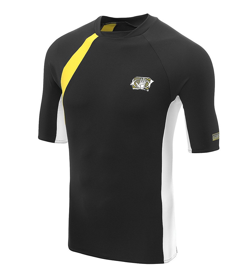 Men's Performance Short Arm Rashguard, Silver/Black, X-Large-image-39