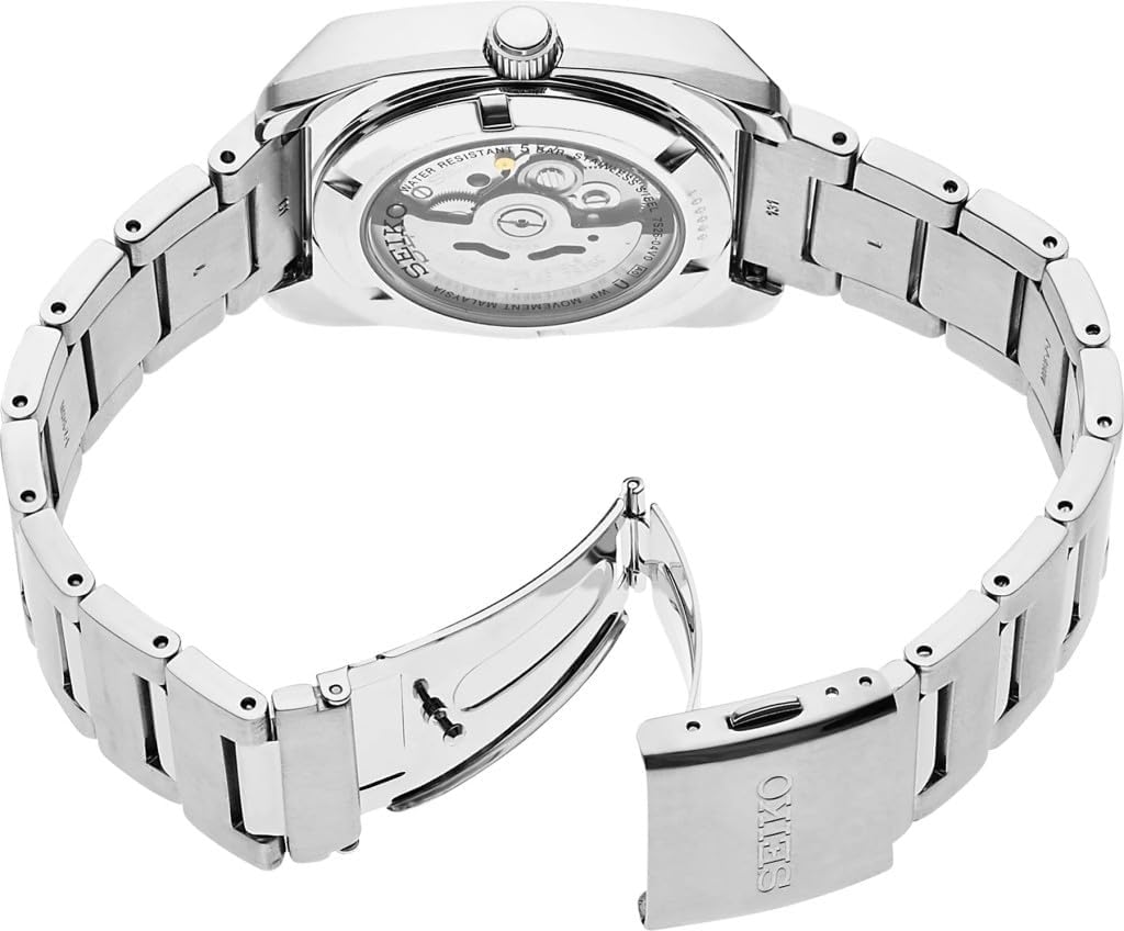 SEIKO Automatic Watch for Men - Recraft Series - Stainless Steel Case and Bracelet, Day/Date Calendar, 50m Water Resistant, and 41 Hour Power Reserve