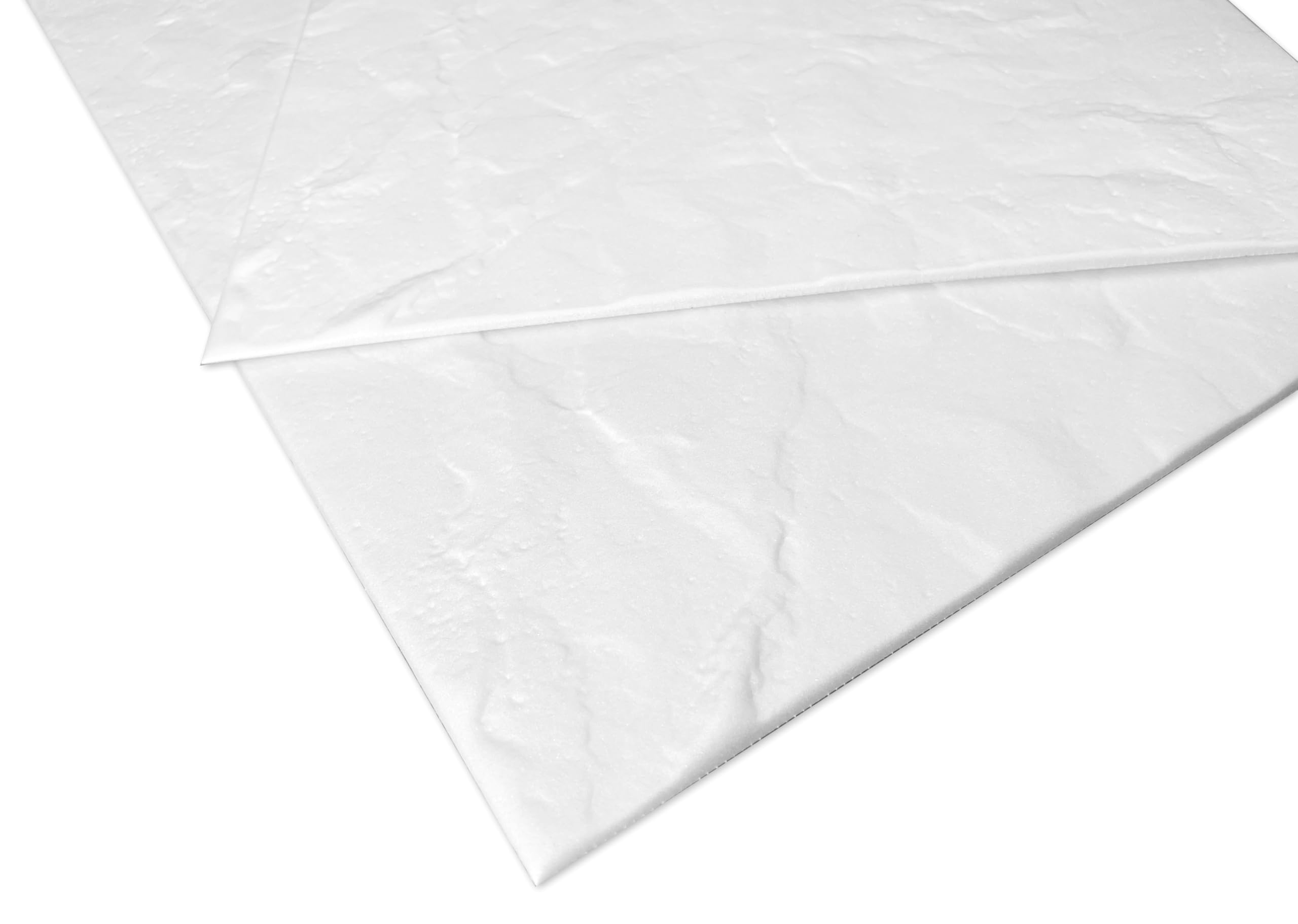 Deccart - Panele ścienne 100x50 cm - Panele ścienne - Panele - Okładziny ścienne wewnętrzne, okładziny sufitowe, Panel styropianowy, imitacja kamienia - Biały blok skalny - 24 sztuki (12 m²)