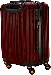 Mala de Viagem de Bordo Abs 10kg Expansiva ANAC 360 Graus com Senha (Vinho)