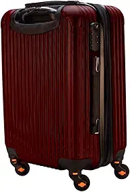 Mala de Viagem de Bordo Abs 10kg Expansiva ANAC 360 Graus com Senha (Vinho)