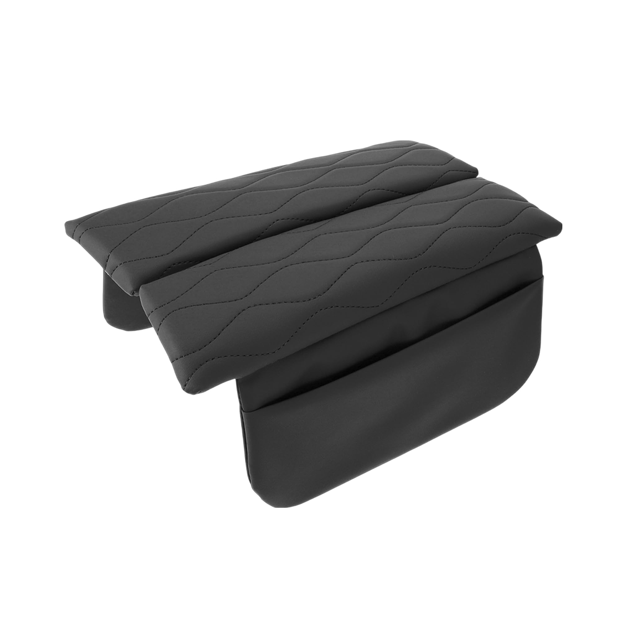 Photo 1 of FUELHOOD Center Console Cover for Mercedes Benz C Class W205 C250 C300 GLC Class X253 GLC300 GLC250 Leather Console Armrest Cover for Mercedes Benz Black