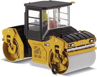 Diecast Masters 1:50 Scale Caterpillar CB-13 Vibratory Compactor with Enclosed Cab | High Line Series Cat Trucks & Construction Equipment Model 85595