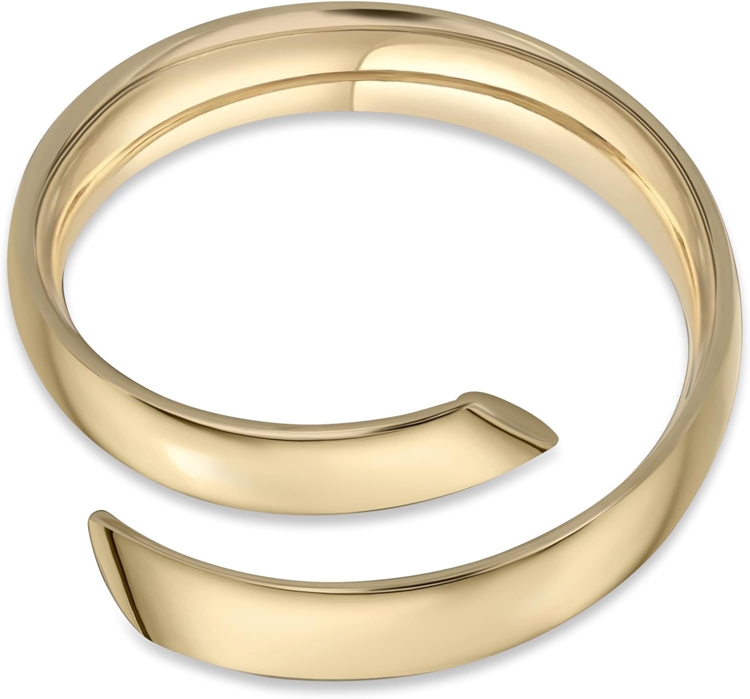 Bony Levy - 14K Yellow Gold Beveled Edge Bypass Ring