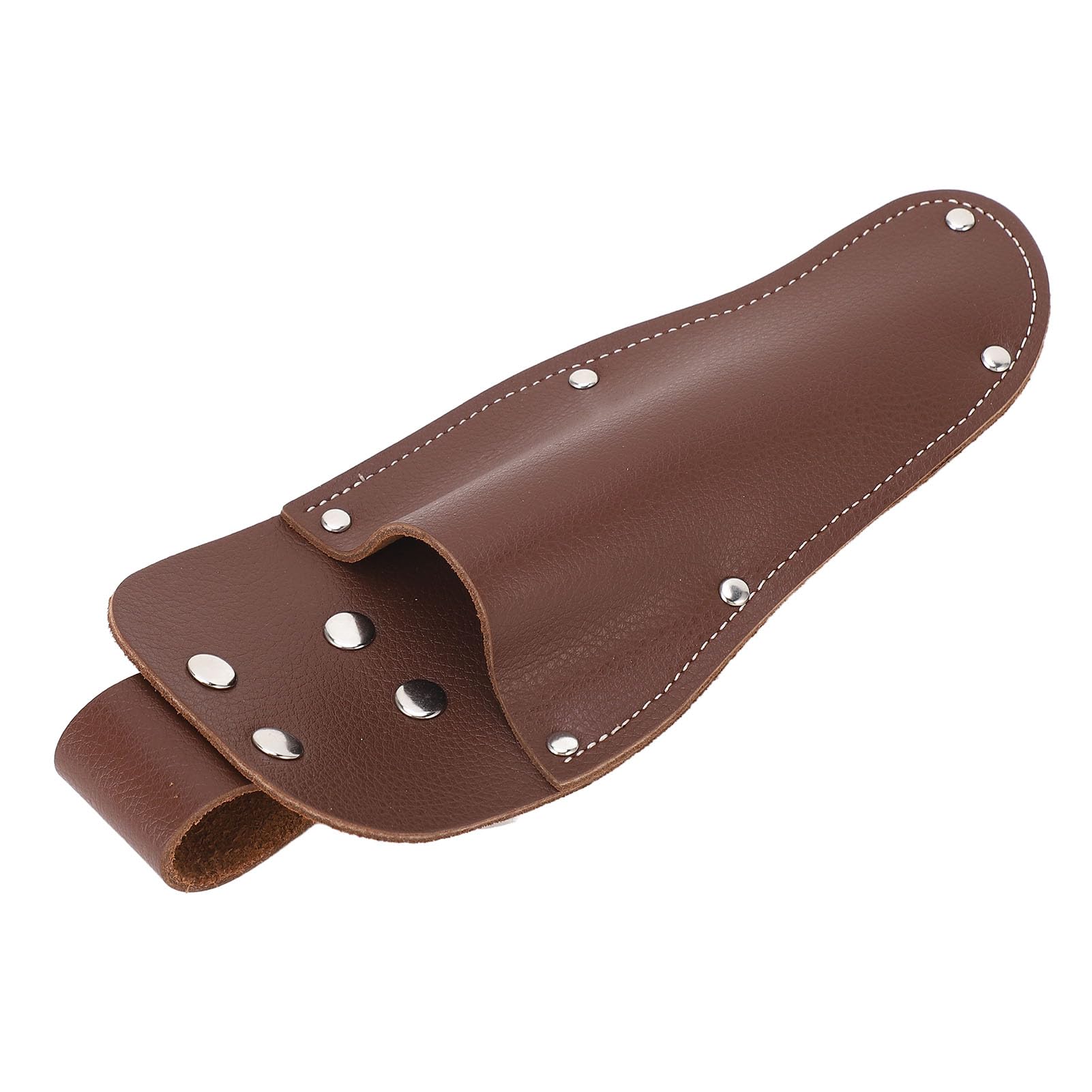 Soporte para alicates, funda para podadora, cinturón de piel de vaca, bolsa para colgar, tijeras de podar de jardinería, tijeras, cuchillos, color café, duradero, elegante,
