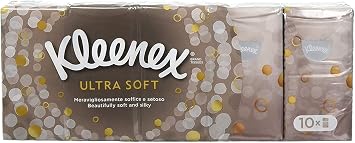 Kleenex Ultra Soft Facial Tissue, Pocket Pack, Pack of 10