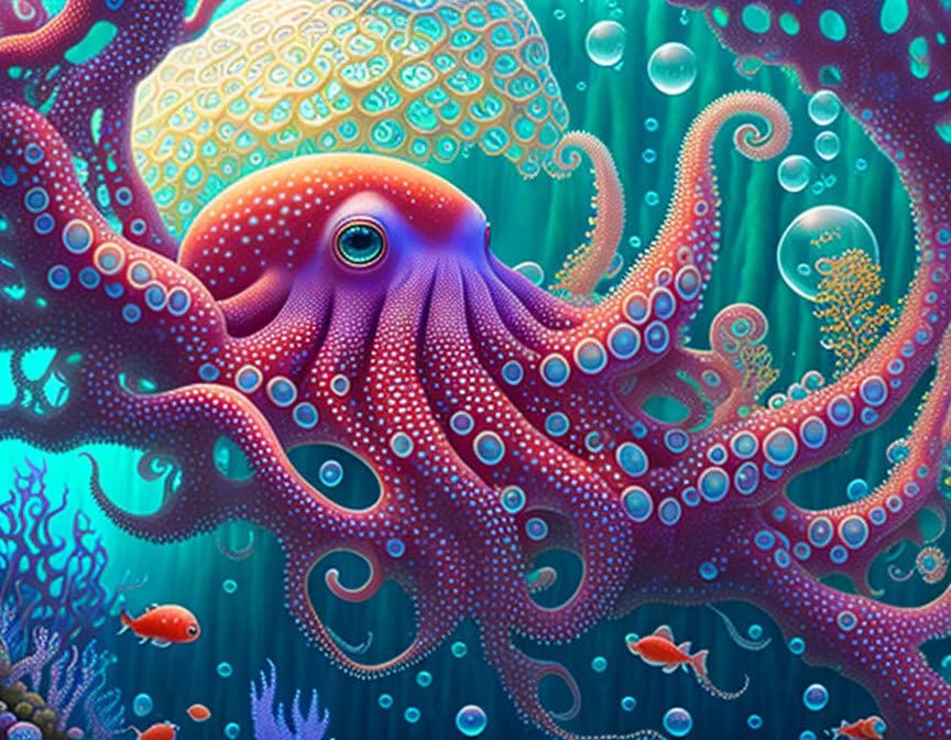 Récif de corail tableau sur toile 58 x 90 cm déco mer apaisante