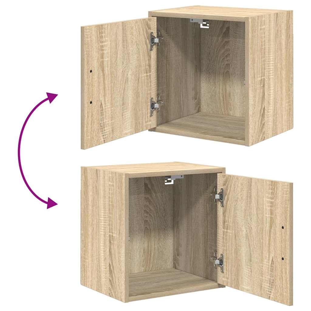 INLIFE Garagen-Wandschränke 2 STK. Sonoma-Eiche Holzwerkstoff,Wirtschaft & Industrie,Gewerbliche Lagerung,Industrieschränke,Braun,14.95 KG,860630
