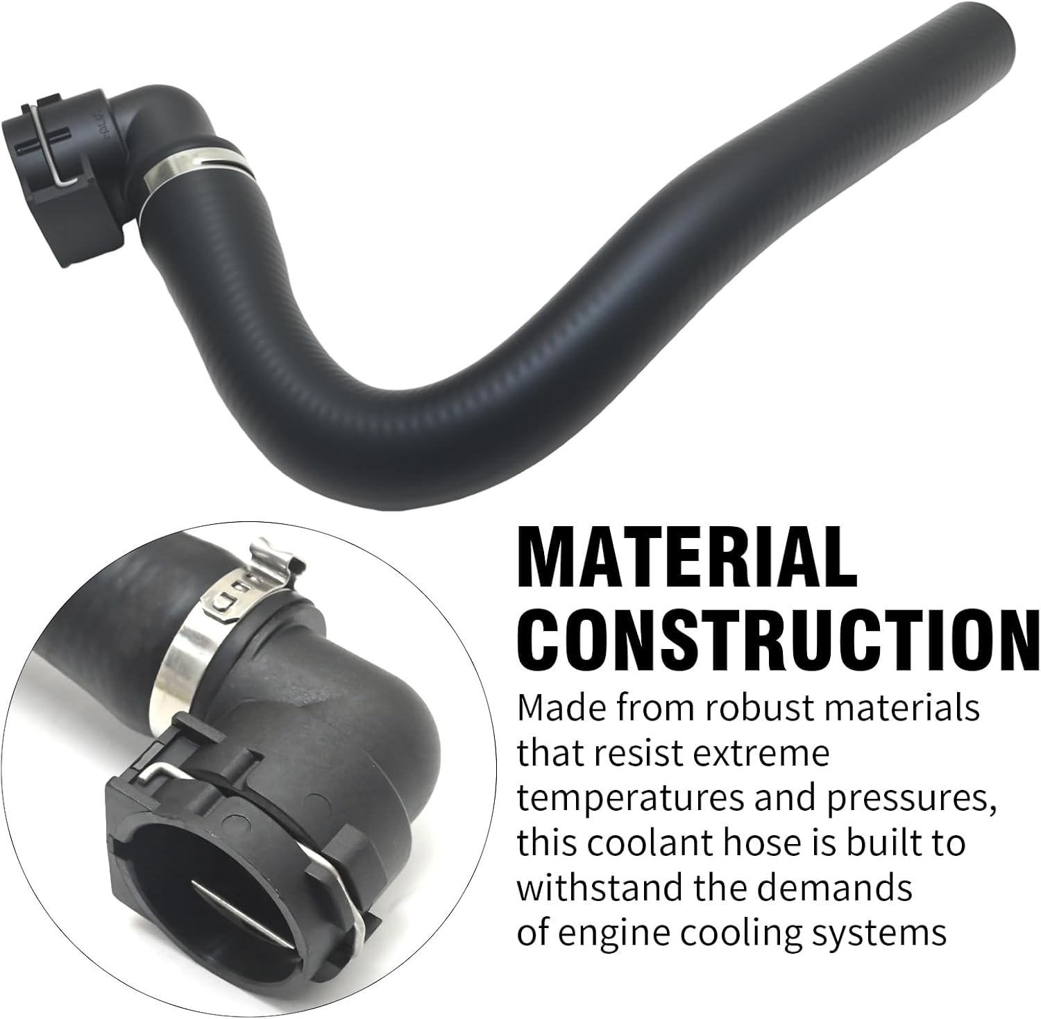 FL3Z-8C289-A Coolant Tube Radiator Connector Hose, Radiator Coolant Reservoir Tank Lower Hose Replacement for Ford F Series 150 5.0L V8 2015 2016 2017 2018 2019