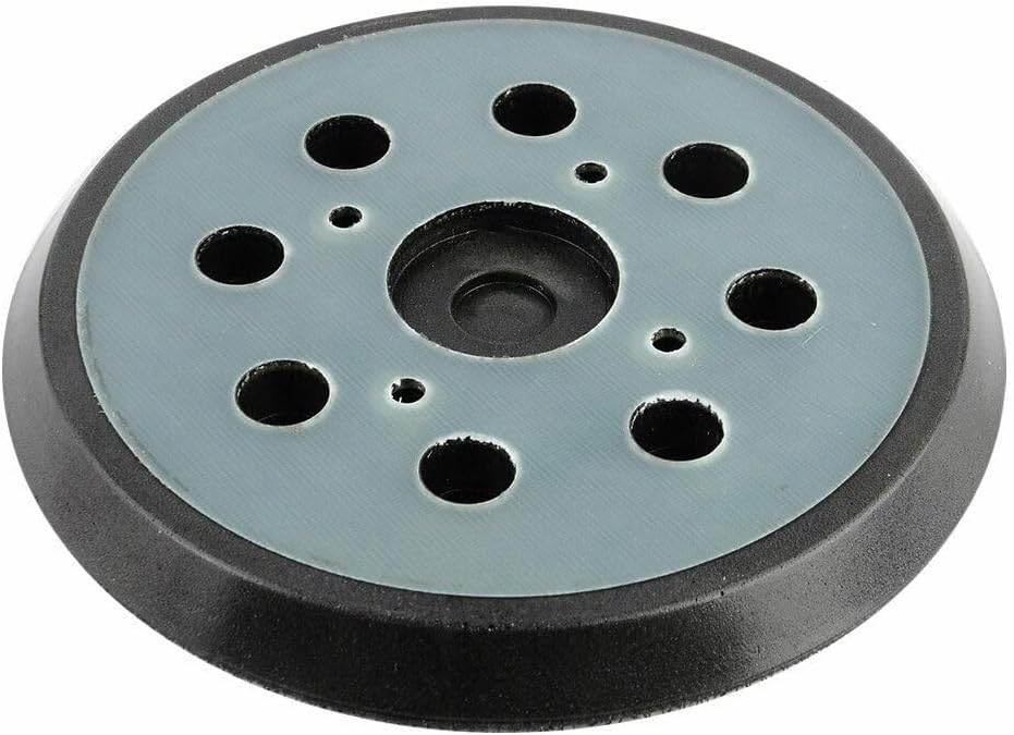 125 mm Sanding Pad for Orbital Sanders – Inch Polishing Backing Pad with 8 Hole Disc Design, 4-Screw Mount, Epoxy Resin + PU Vibration-Dampening Construction