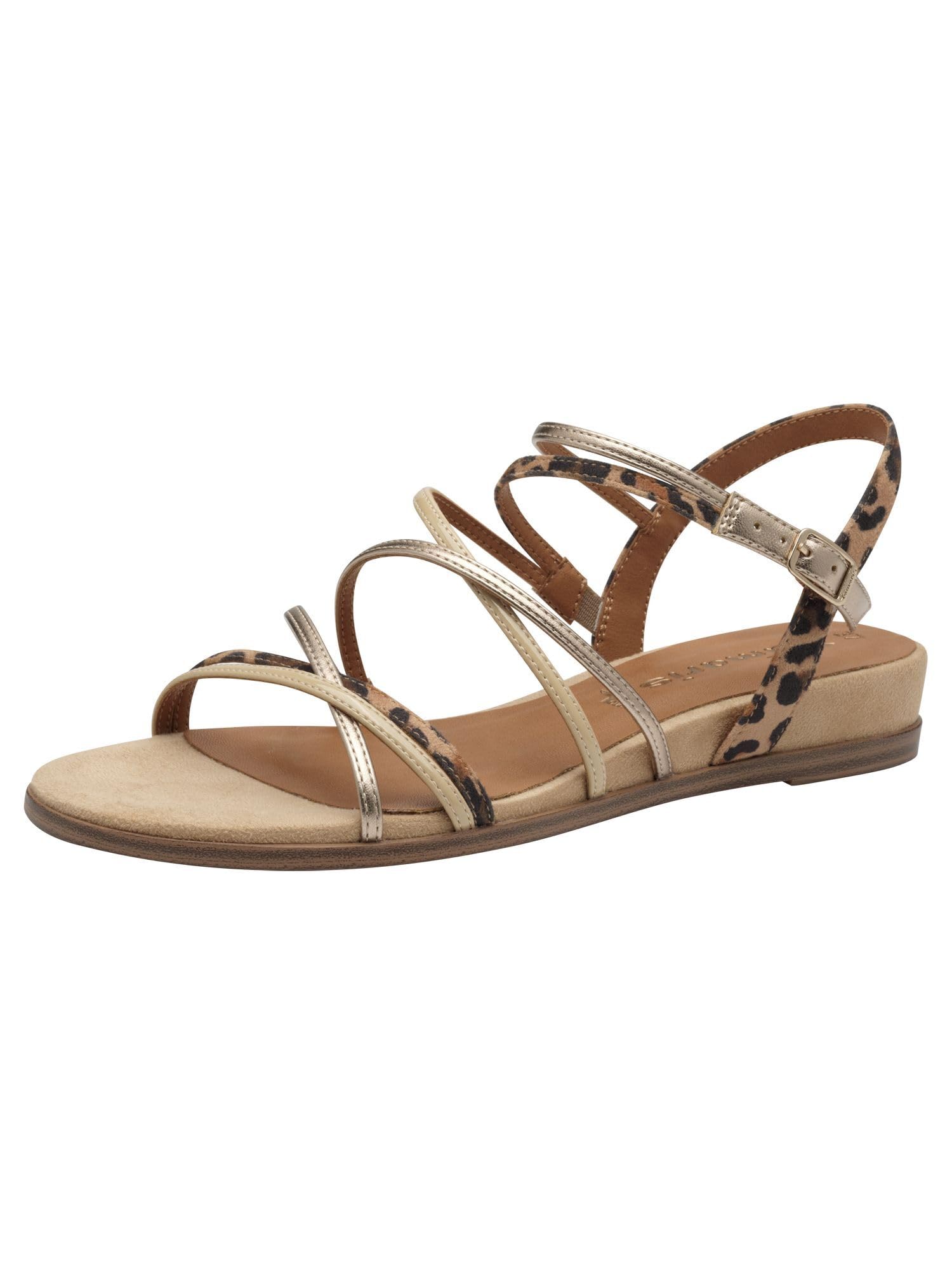 Tamaris Women’s sandal flat beige 7.5 UK