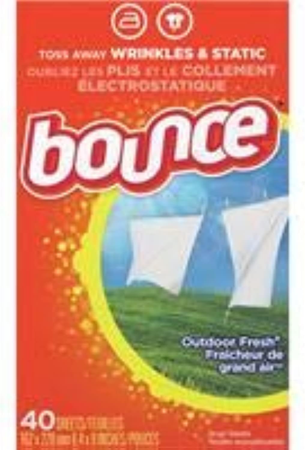 Bounce Fabric Softener Sheets, 40 Count