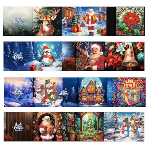 Tarjetas de Navidad con diamantes redondas para evitar regalos aburridos y felicitar con estilo 7