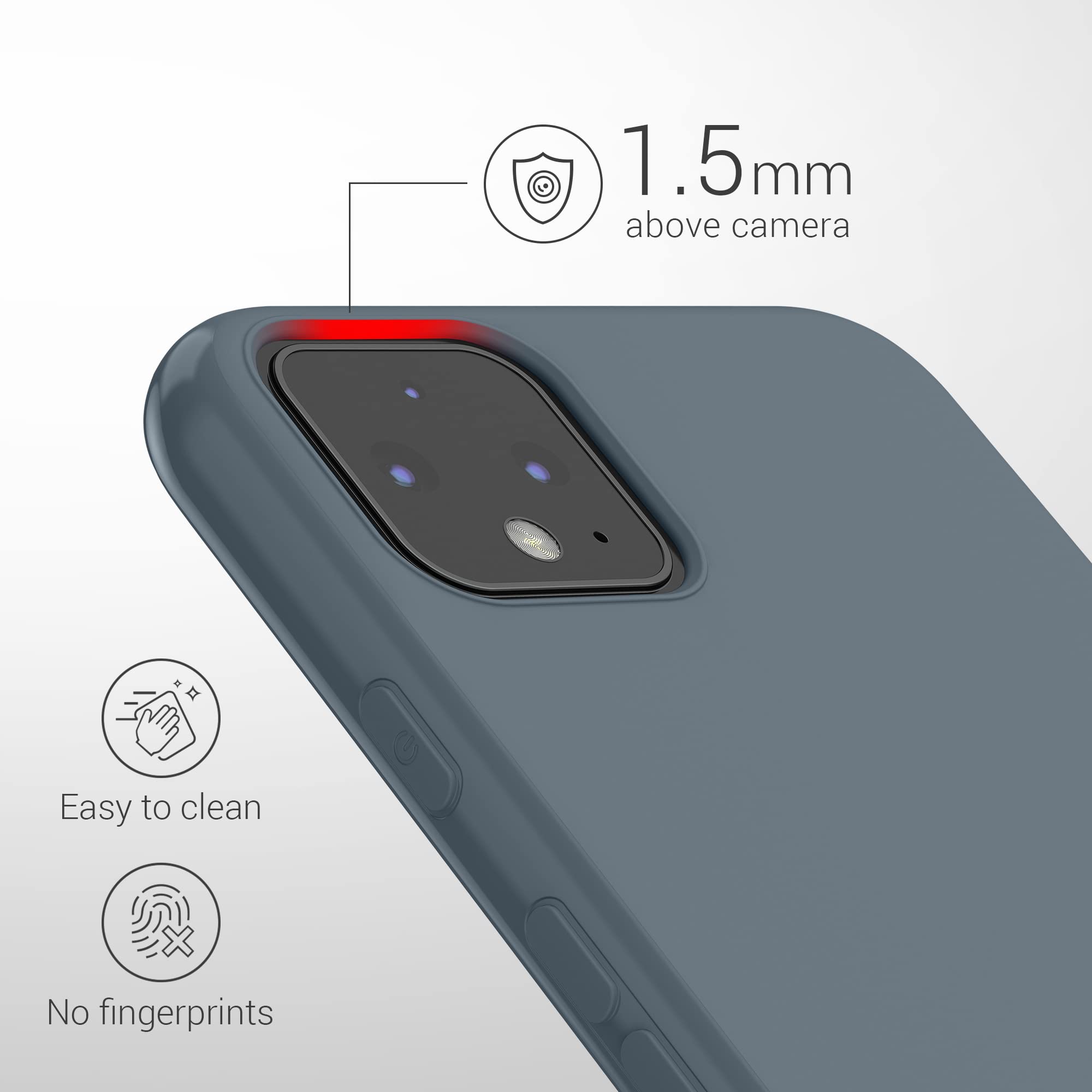 kwobile Custodia Copatibile con Google Pixel 4a Cover - Back Case in