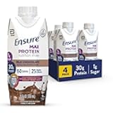 Max Protein Milk Chocolate Nutrition Shake | 30g Protein, 1g Sugar, 4g Fiber Blend | 4 Pack