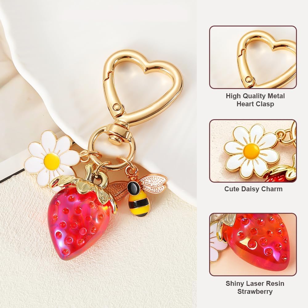 4 PCS Bag Charms, Cute Purse Charms for Handbags, Tote Bags & Keychains image 3