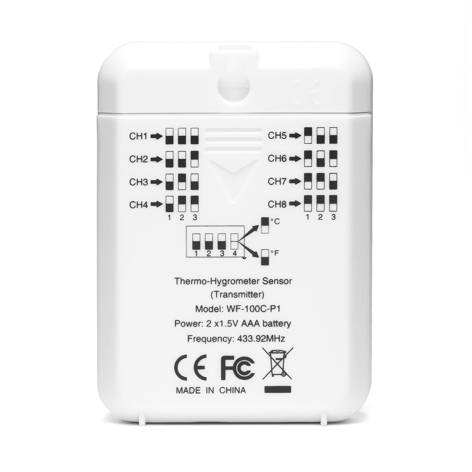 Raddy R2 - Capteur sans fil pour intérieur et extérieur, pour WF-100C