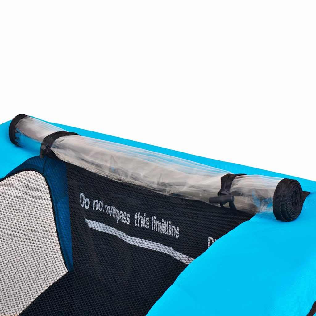 Przyczepa rowerowa na 2,30 kg, szara i niebieska