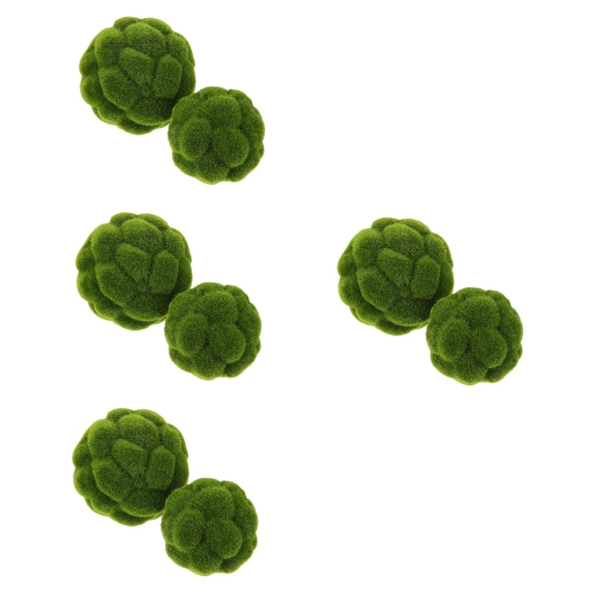 Cabilock 8 Stck. Künstliche Mooskugeln Dekorative Imitation Moosbälle für Fenster und Gartendekoration für Hochzeiten Partys und Kreative Arrangements