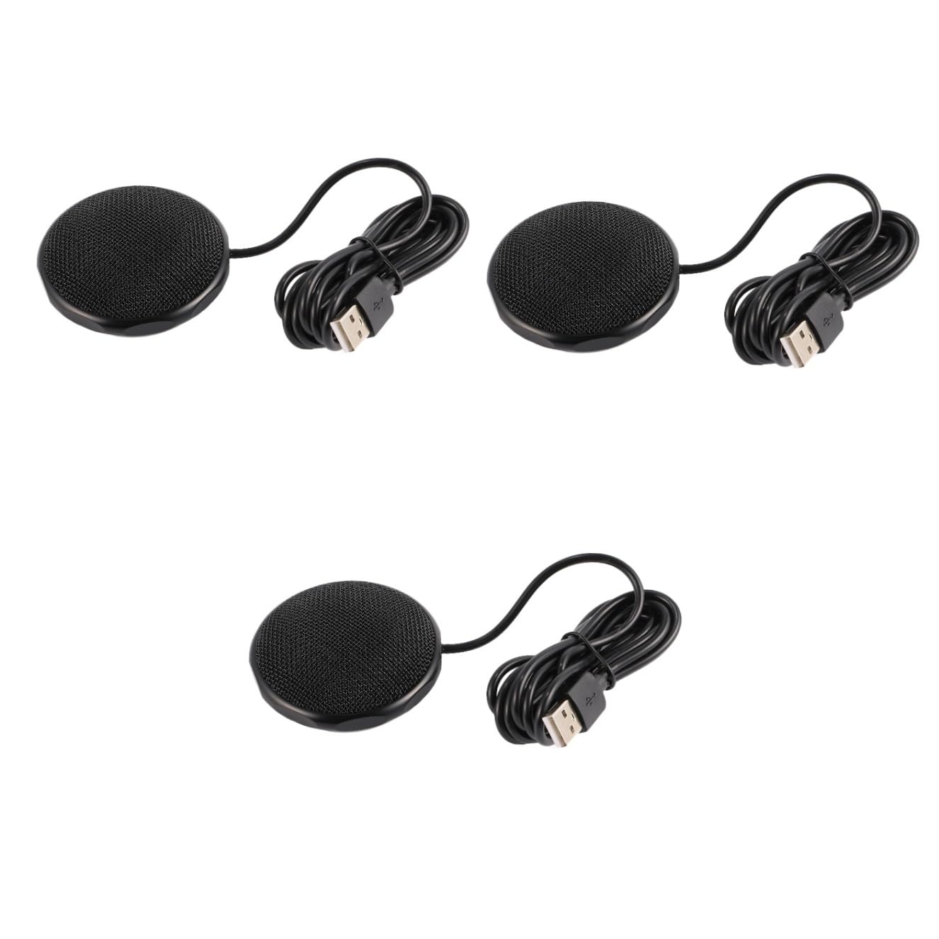 TEHAUX 3pièces Microphone De Conférence USB Omnidirectionnel pour Réunions à Distance Et Appels Professionnels