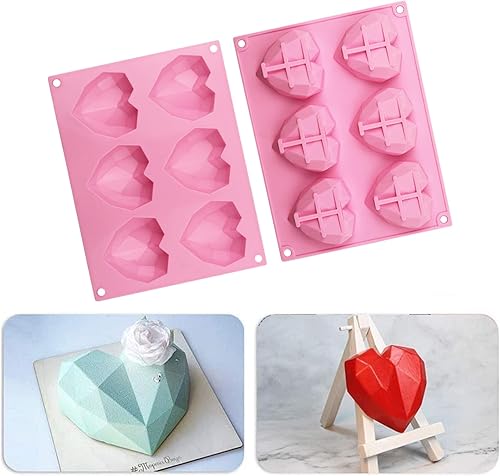 EOQPDECD Molde de silicona con forma de corazón para pastel de pasta de azúcar para hornear gomosas para hacer caramelos, azúcar para el día de San