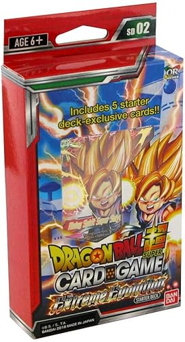Bandai BCLDBSP7498 Juego de cartas Dragon Ball: The Extreme Evolution Starter Deck, multicolor