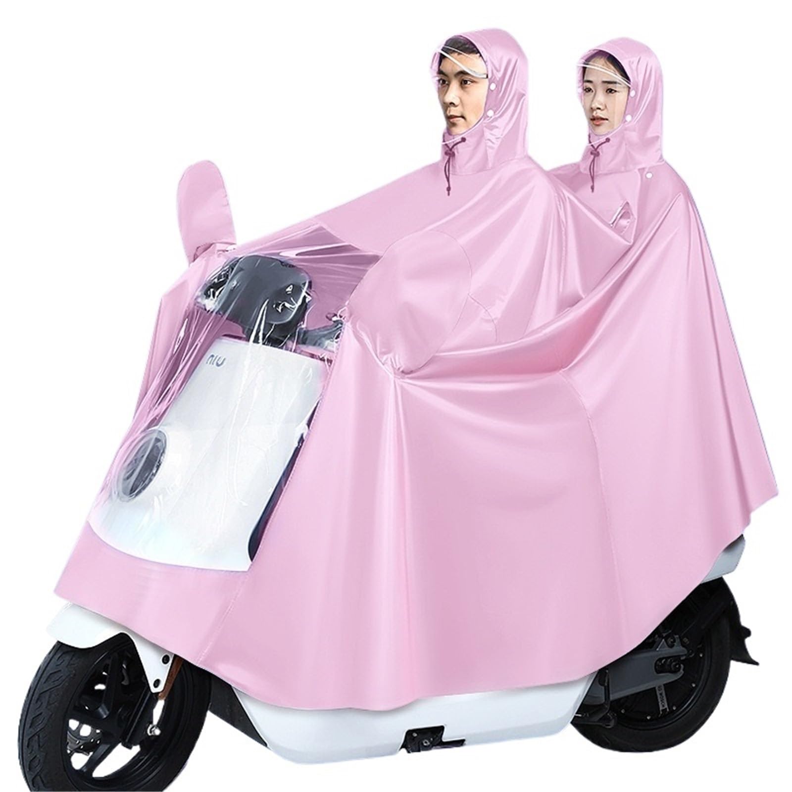 Peleryna przeciwdeszczowa na skuter mobilny Ponczo rowerowe do rowerów elektrycznych, motocykli, skuterów z lusterkiem, wielokolorowe 4XL 5XL(White,4XL)