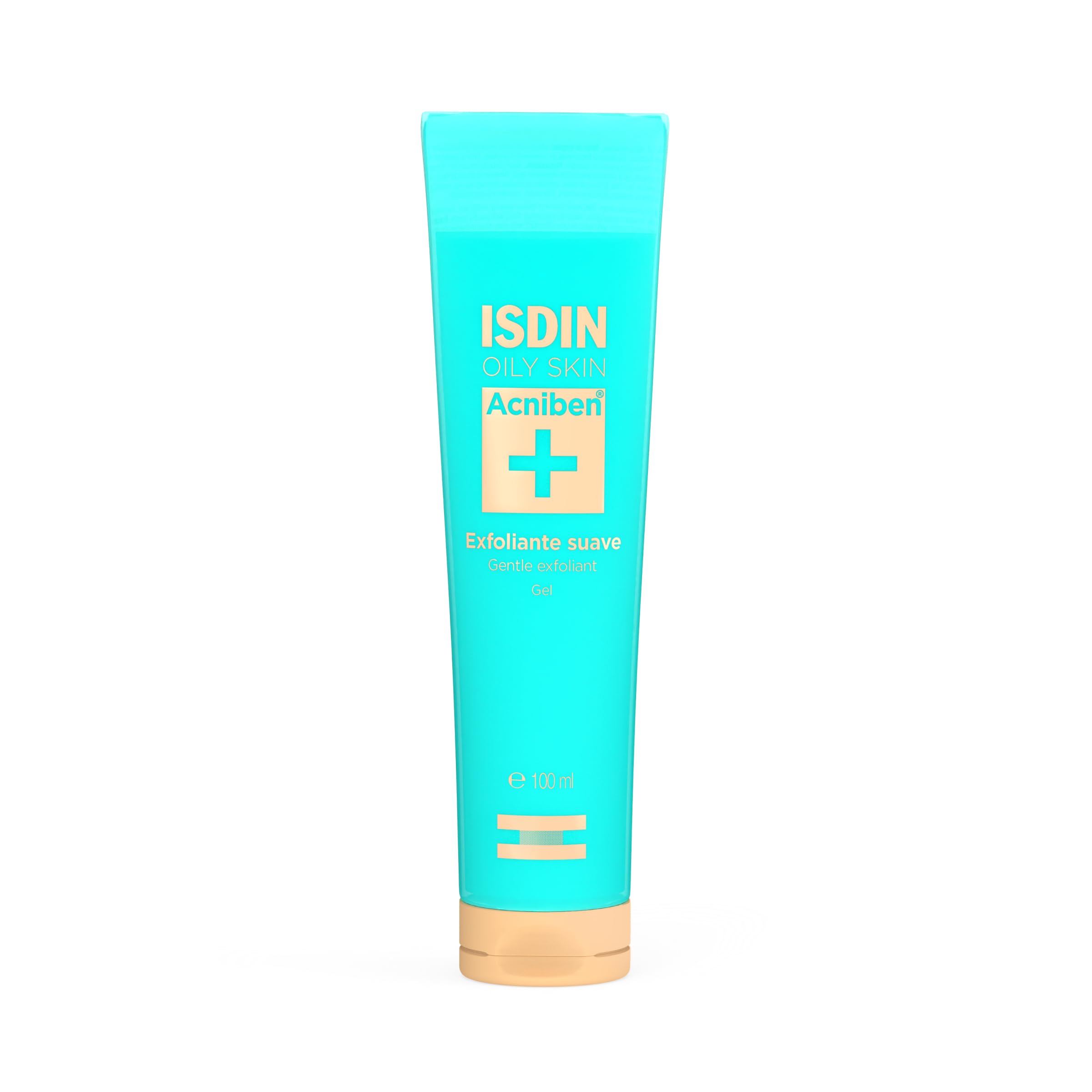 ISDIN Acniben Exfoliante Suave, Gel exfoliante para piel grasa y con tendencia acneica que limpia y desobstruye los poros, 100ml