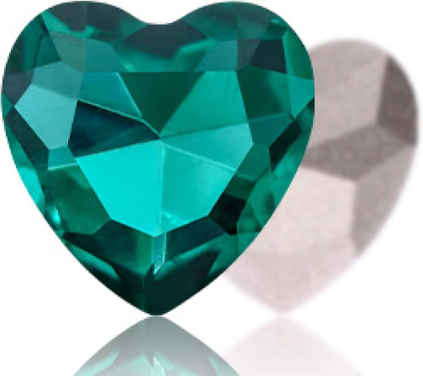 aufnähbare Schmucksteine, Herz Strass Schmuck Edelsteine ​​Vergoldet K9 Glas Kristall Saphir Stein Nail art Aufkleber Charms