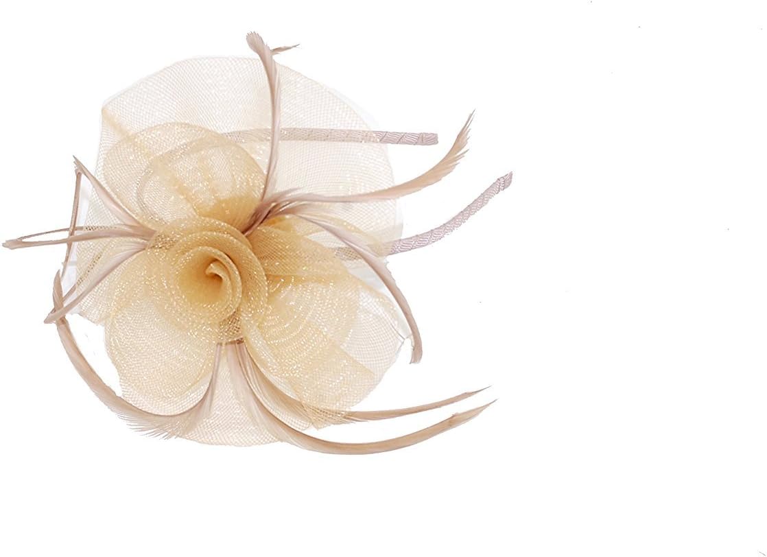 Beautiful Latte Fascinator mounted on an ultra thin band, suitable for Weddings, Races,Ascot