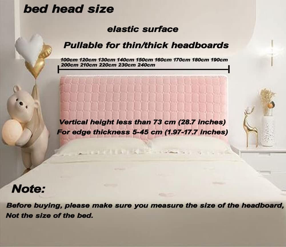 Funda de cabecera de Terciopelo Full Queen Cal King, Funda de cabecera for cabecera tapizada, Acolchada, Protectora a Prueba de Polvo(Curry,240cm(94inch))