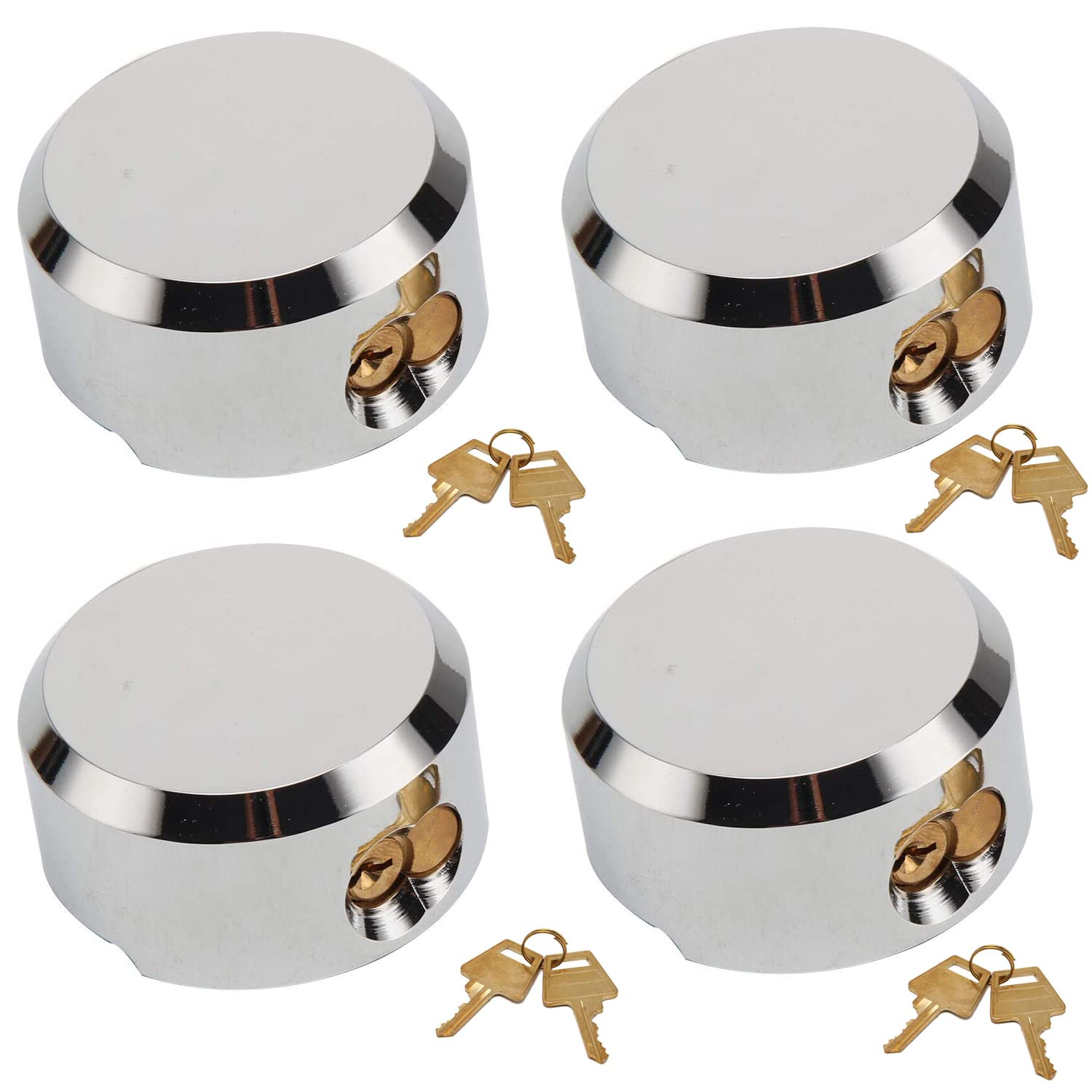 Buy osea 4 Pack Heavy Duty Hidden Shackle Padlock, 27/8” Keyed Alike