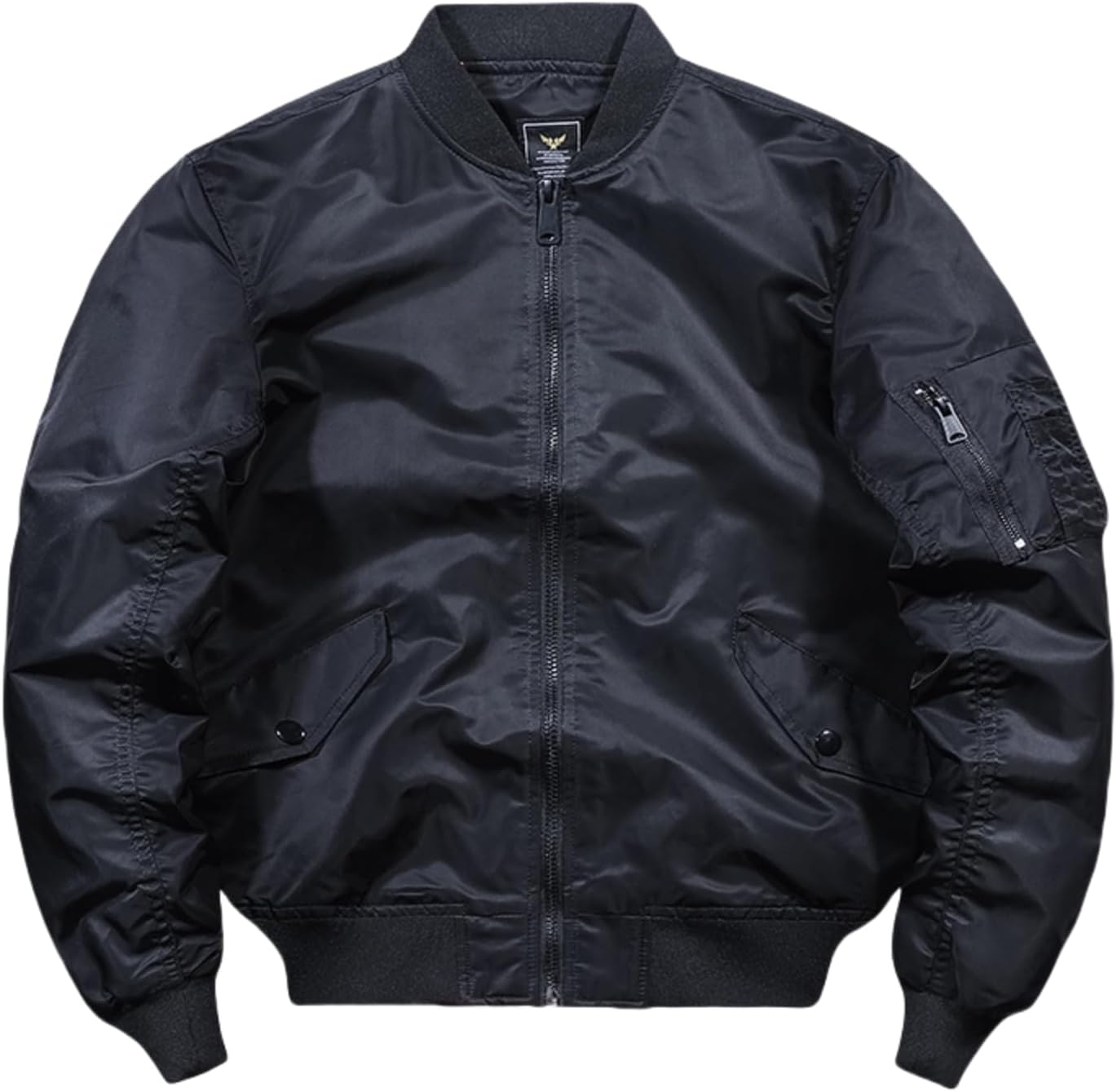 TangDao Men's Casual Bomber Military Jacket Outdoor Fall Winter Zip-Up Windbreaker Outwear