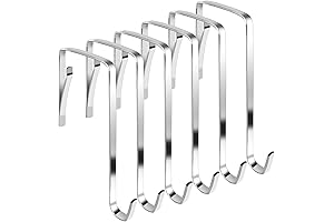 10 Pack Wide Over the Door Hooks,Premium Metal Z Hooks, Over Door...