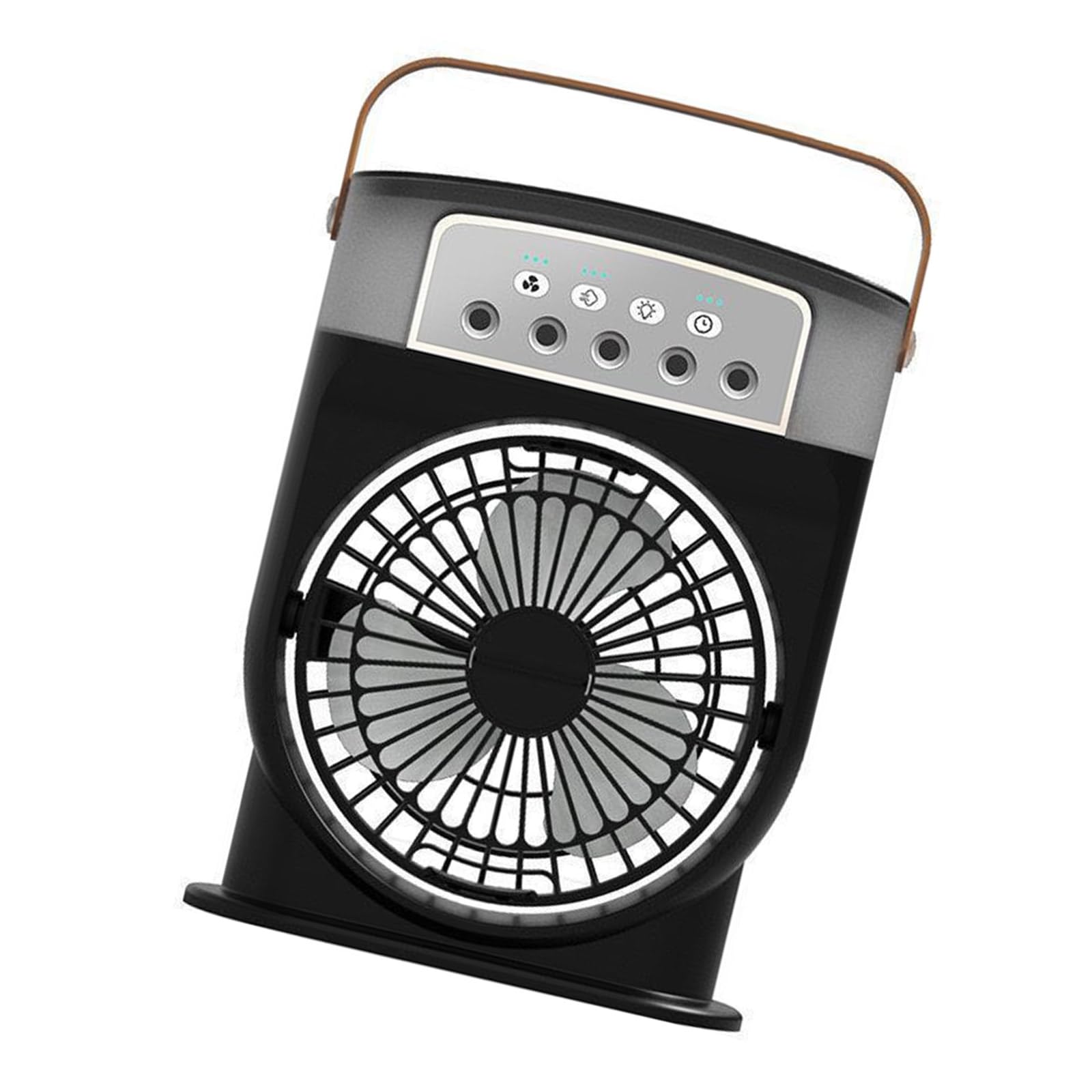Jazuaiao Rechargeable Small Desktop Fan Air Cooling Machine 3 Speeds Cooling Solution for Home Dormitory Own Rechargeable Portable Humidifier Fan