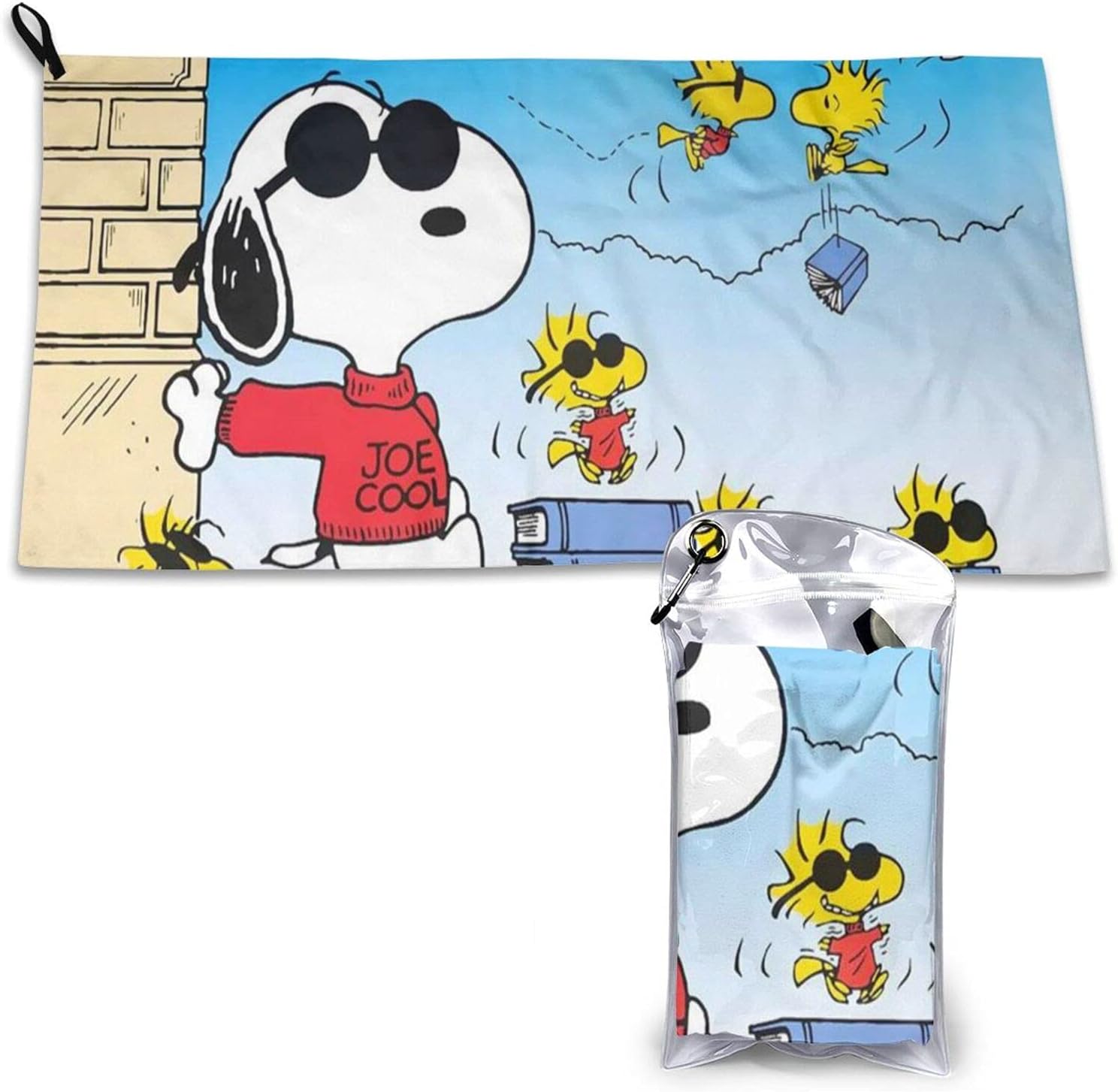 スヌーピーはサングラスがとてもかっこいいです スポーツタオル アウトドア 登山 水泳 旅行 スポーツ最適 おしゃれ かわいい 速乾タオル 日本製 40 80cm 吸水性がよく 1枚 急速に乾燥します
