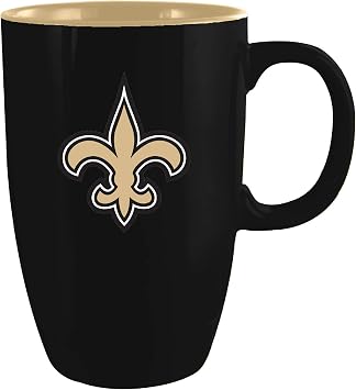 The Memory Company Licensed NCAA 20oz Tall Ceramic Mug, New Orleans Saints